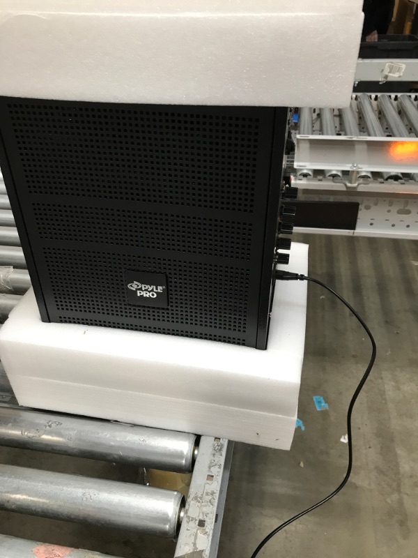 Photo 1 of 8'' Portable Wireless Bluetooth Speaker System - Built-in Rechargeable Battery, Wireless Microphone, USB/Micro SD/FM - 350 Watt - FM Radio with Digital LED Display, PWMA899A 8 inch