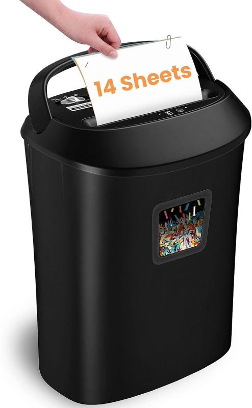 Photo 1 of Paper Shredder for Home Office Heavy Duty with 60 Mins Running,VidaTeco 18-Sheet Micro Cut Shredder for Home Use with US Patented Cutter,Shred CD/Card with 7.9-Gal Extra Large Bin,AUTO Jam Proof(ETL)