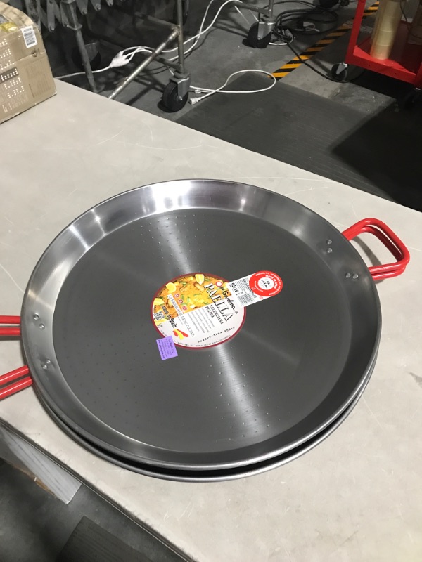 Photo 3 of 2 Pack of Garcima 22-Inch Carbon Steel Paella Pan, 55cm Large