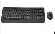 Photo 1 of Amazon Basics Wireless Computer Keyboard and Mouse Combo - Full Size - US Layout (QWERTY)