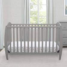 Photo 1 of *SEE NOTES* Delta Children Twinkle 4-in-1 Convertible Baby Crib, Sustainable New Zealand Wood, Grey and Delta Children Twinkle Galaxy Dual Sided Recycled Fiber Core Crib 