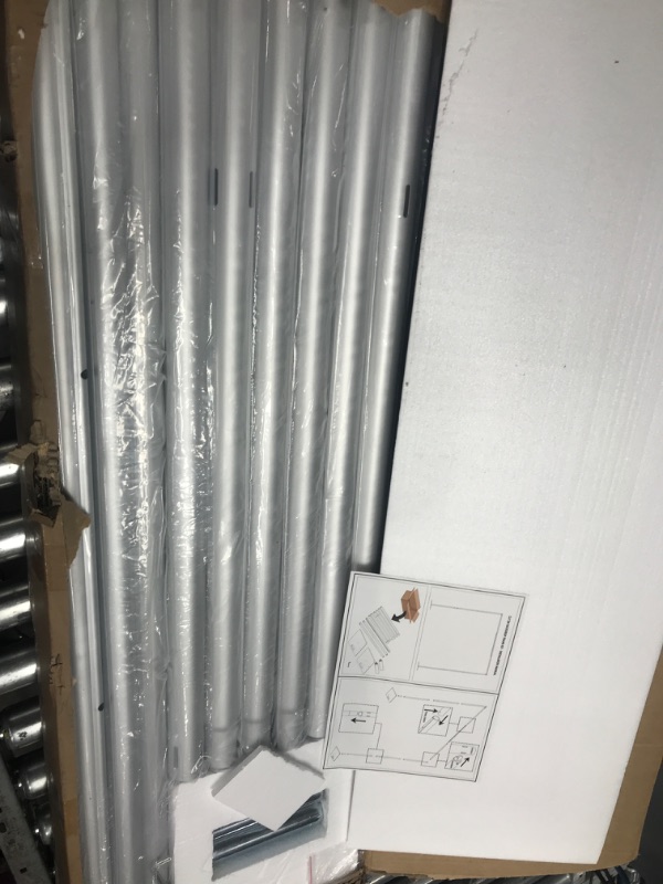 Photo 1 of Hecis Pipe and Drape Backdrop Stand Kit 8ft x 10ft, Backdrop Stand Heavy Duty Wedding Backdrop for Events Wedding Decoration Backdrop Frame