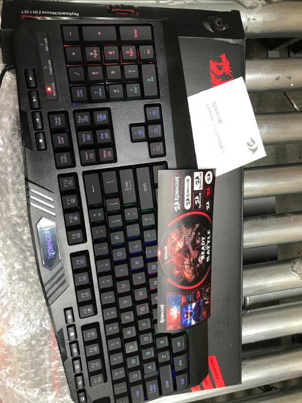 Photo 2 of Redragon S101 Gaming Keyboard, M601 Mouse, RGB Backlit Gaming Keyboard, Programmable Backlit Gaming Mouse, Value Combo Set [New Version] Black