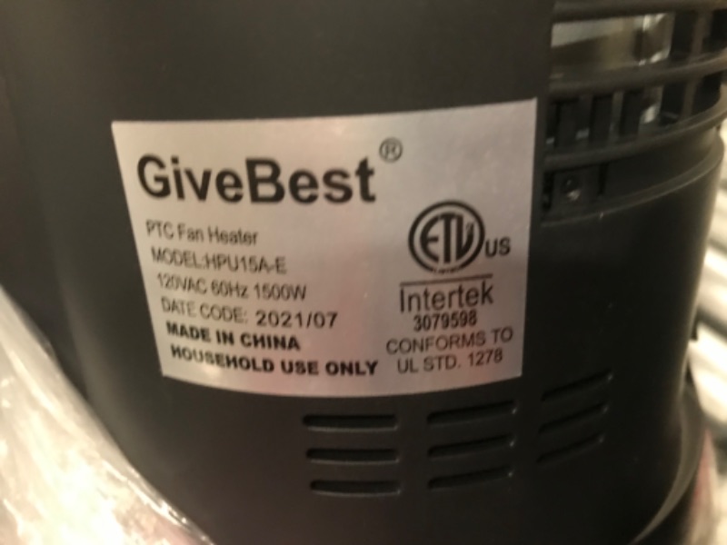Photo 1 of 22" Ceramic Space Heater for Large Room, Portable Quiet Heater 1500W/900W with Remote Control & Built-in Timer, Thermostat, Overheat & Tip-Over Protection, Electric Rotating Heater for Indoor Use