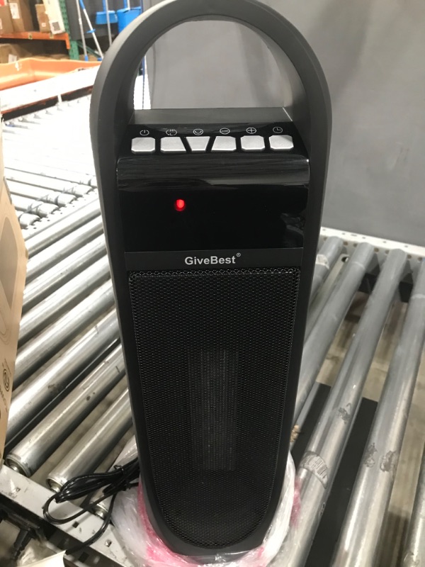 Photo 2 of 22" Ceramic Space Heater for Large Room, Portable Quiet Heater 1500W/900W with Remote Control & Built-in Timer, Thermostat, Overheat & Tip-Over Protection, Electric Rotating Heater for Indoor Use