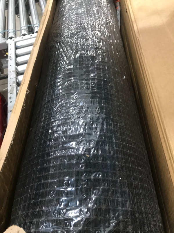 Photo 2 of 36'' x 100' 1/2inch Hardware Cloth 19 Gauge Black PVC Coated Wire Fencing Galvanized Welding Garden Fence Roll Square Mesh 19 Gauge Chicken Rabbit Snake Cage Heavy Duty Welding Fencing 1/2''/ 36'' x 100'