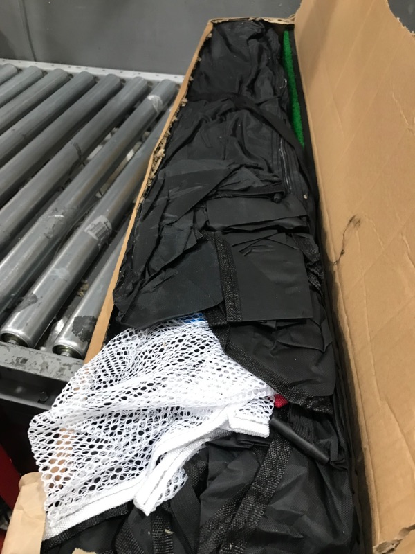 Photo 1 of Golf Net, One Key Pull Expansion Design 10x7.5 Ft Golf Practice Net with Golf Mat, All in 1 Golf Gifts for Men Backyard Driving Chipping, Golf Accessories for Men with Target/Mat/Balls/Tee/Bag One Key Expand Golf Practice Net