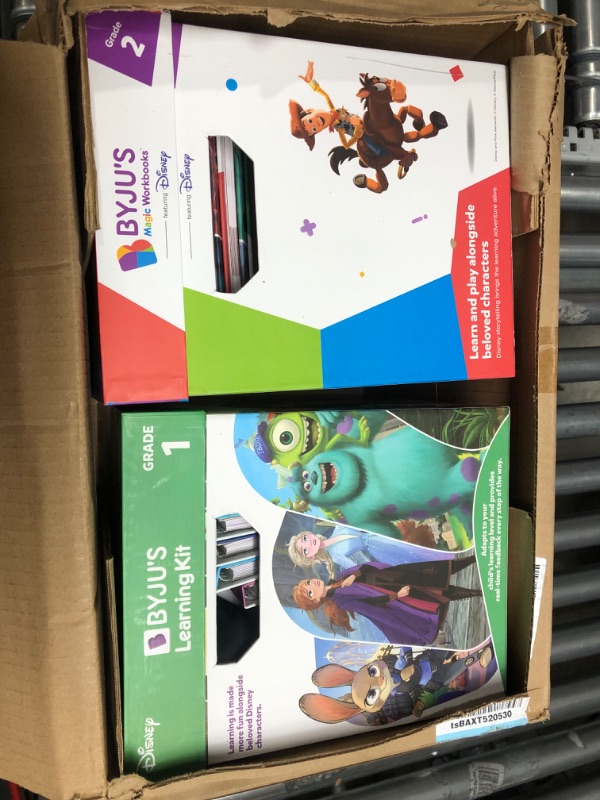 Photo 2 of BYJU’S Learning: Disney, 1st Grade Premium Edition (App + 8 Workbooks) Ages 5-7, Featuring Disney & Pixar Characters - Learn Reading, Addition/Subtraction, Writing & Phonics - Osmo Fire base included Fire Tablet 1st Grade