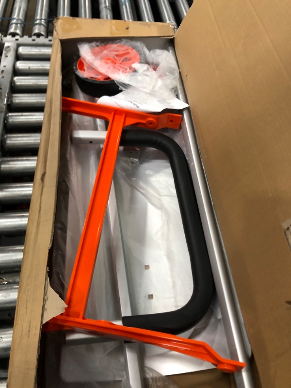 Photo 1 of VEVOR Metal Snow Pusher Shovel for Driveway with Wheels, 30 inch Bi-Directional Heavy Duty Rolling Snow Pusher on Wheels, Back Saver Wheeled Snow Shovels for Snow Removal for Doorway Sidewalk Deck 30" Aluminum