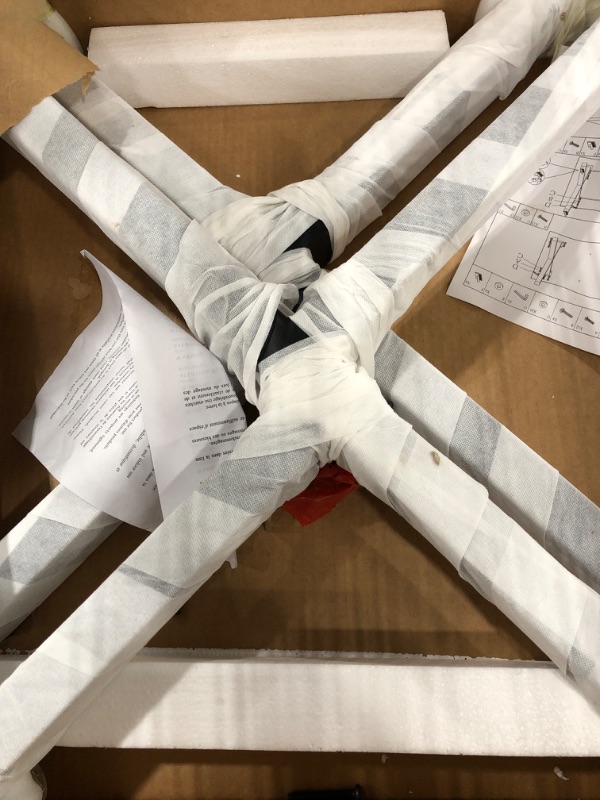 Photo 1 of FurnitureR 63 inches Dining Table for 6-8 People with Solid Wood Top and Strong Metal Frame Farmhouse Style Heavy Duty Rectangular for Home and Kitchen, Dark Brown