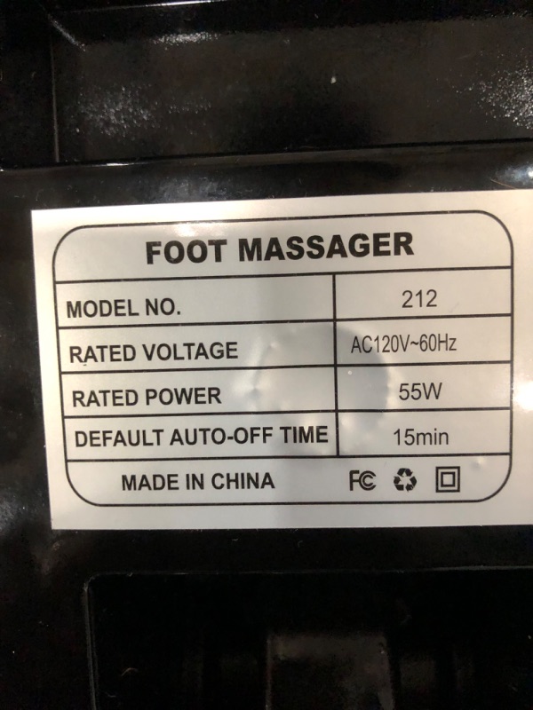 Photo 3 of ***USED - UNABLE TO TEST***
TISSCARE Shiatsu Massage Foot Massager Machine - Improves Blood Flow Circulation