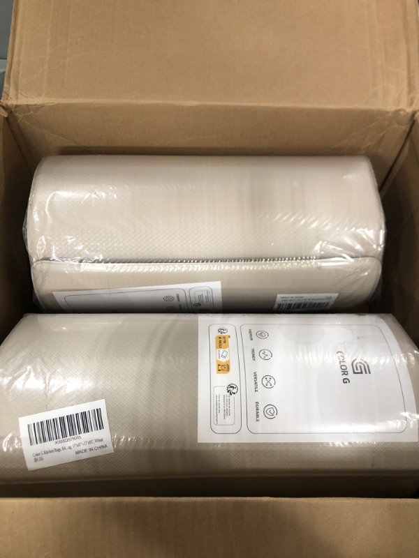 Photo 1 of Color G Kitchen Rugs, Kitchen Rug Set 2 Piece Kitchen Runner Rug Kitchen Floor Mat, Cushioned Anti Fatigue Kitchen Mat Non Skid Waterproof Comfort Standing Kitchen Rug, 17"x47"+17"x95", Wheat 17"x47"+17"x95" Wheat