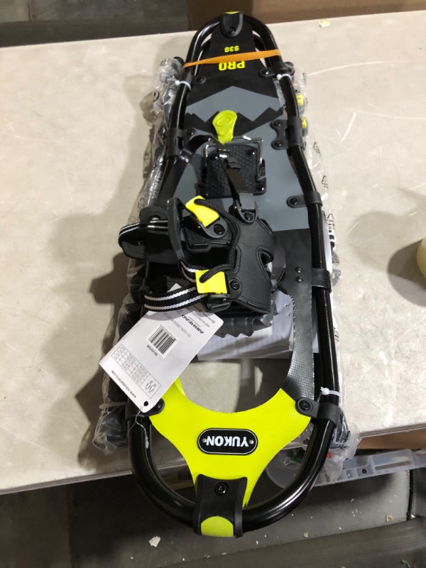 Photo 4 of ***USED - NO CARRY CASE - OTHER PARTS MIGHT BE MISSING AS WELL***
Yukon Pro Series Showshoe Kit 9" x 30" Black/Lime Green 250lbs Weight