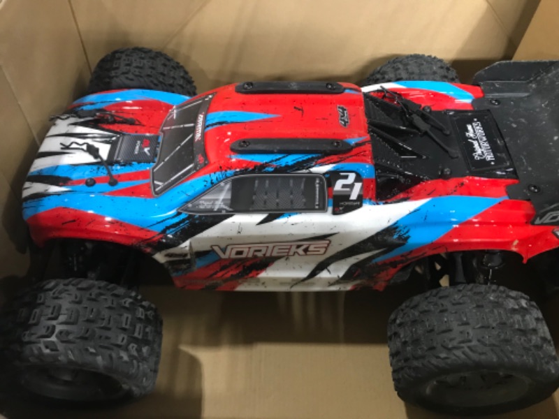 Photo 2 of ARRMA RC Truck 1/10 VORTEKS 4X4 3S BLX Stadium Truck RTR (Batteries and Charger Not Included), Red, ARA4305V3T1