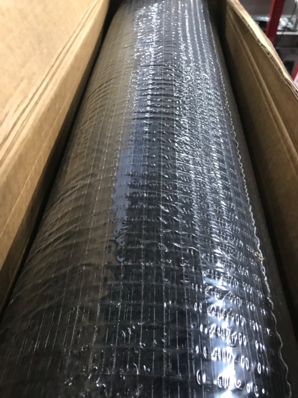 Photo 2 of 36'' x 100' 1/2inch Hardware Cloth 19 Gauge Black PVC Coated Wire Fencing Galvanized Welding Garden Fence Roll Square Mesh 19 Gauge Chicken Rabbit Snake Cage Heavy Duty Welding Fencing 1/2''/ 36'' x 100'