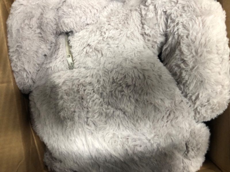 Photo 2 of MorisMos Giant Teddy Bear Stuffed Animals, Big Gray Teddy Bear Plush Soft Large Bear with Big Footprints Gifts for for Girlfriend Girls on Christmas, 51 Inch Gray 51 inches