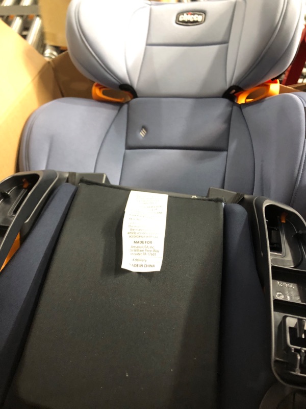 Photo 2 of Chicco KidFit ClearTex Plus 2-in-1 Belt-Positioning Booster Car Seat, Backless and High Back Booster Seat, for Children Aged 4 Years and up and 40-100 lbs. | Reef/Navy KidFit Plus with ClearTex® No Chemicals Reef