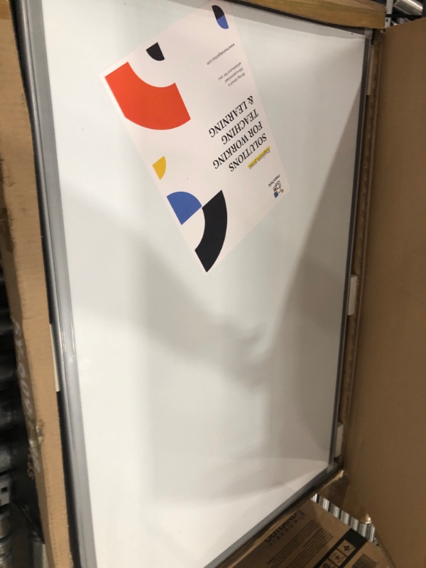 Photo 1 of Easel Whiteboard - Magnetic Portable Dry Erase Easel Board 36 x 24 Tripod Whiteboard Height Adjustable, 3' x 2' Flipchart Easel Stand White Board for Office or Teaching at Home & Classroom (Gray) Gray 36x24