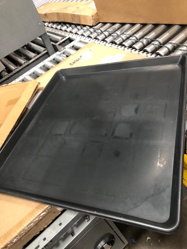Photo 1 of 22'' x 21''Large Oil Drain Pan, Mini Fridge Drip Pan,Mini Fridge Air Conditioner Washing Machine Leak-Proof Drip Tray, Oil Drain Pans for Changing Oil (2 PCS)