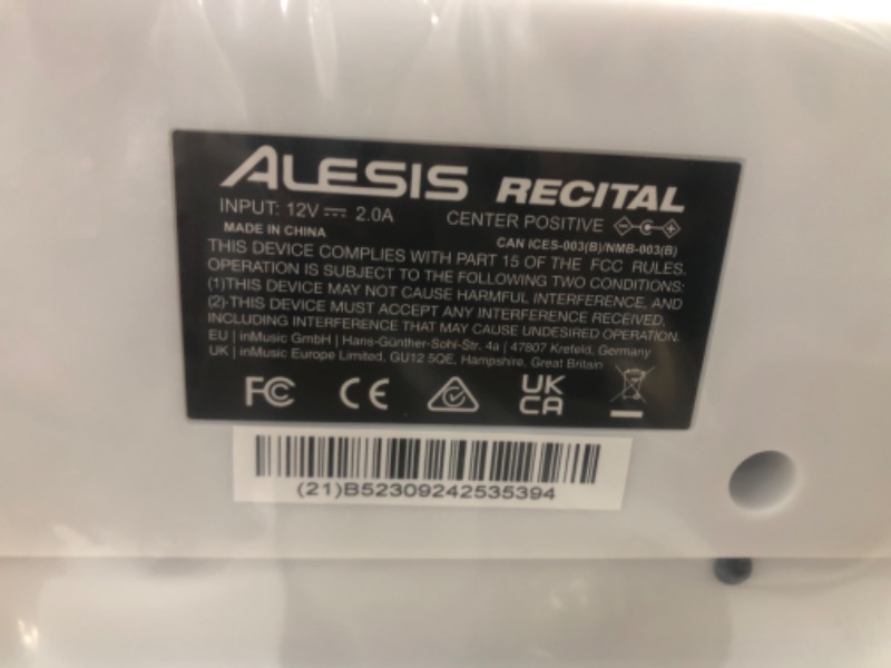 Photo 4 of Alesis Recital – 88 Key Digital Piano Keyboard