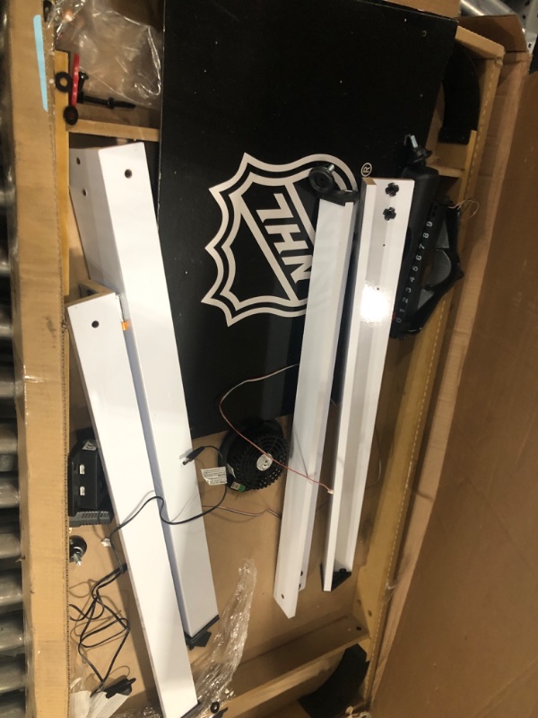 Photo 1 of 48" Mid-Size NHL Rush Indoor Hover Hockey Game Table; Easy Setup, Air-Powered Play with LED Scoring, Black