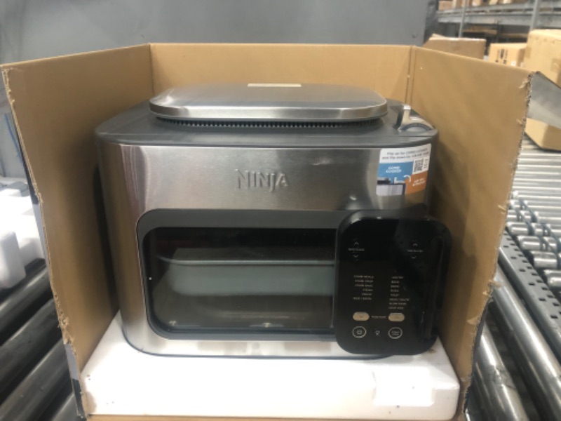 Photo 6 of Ninja SFP701 Combi All-in-One Multicooker, Oven, and Air Fryer, 14-in-1 Functions, 15-Minute Complete Meals, Includes 3 Accessories, Grey, 14.92 x 15.43 x 13.11