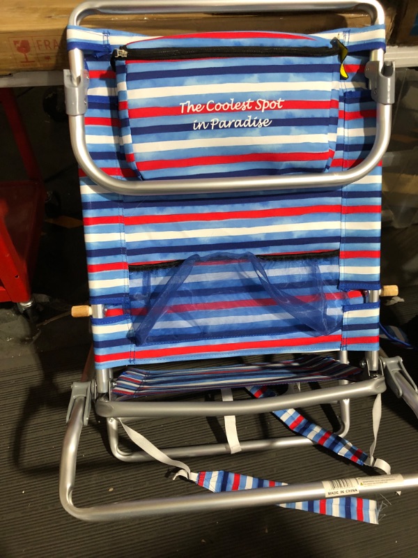 Photo 5 of **READ NOTES BELOW**Tommy Bahama 5-Position Classic Lay Flat Folding Backpack Beach Chair