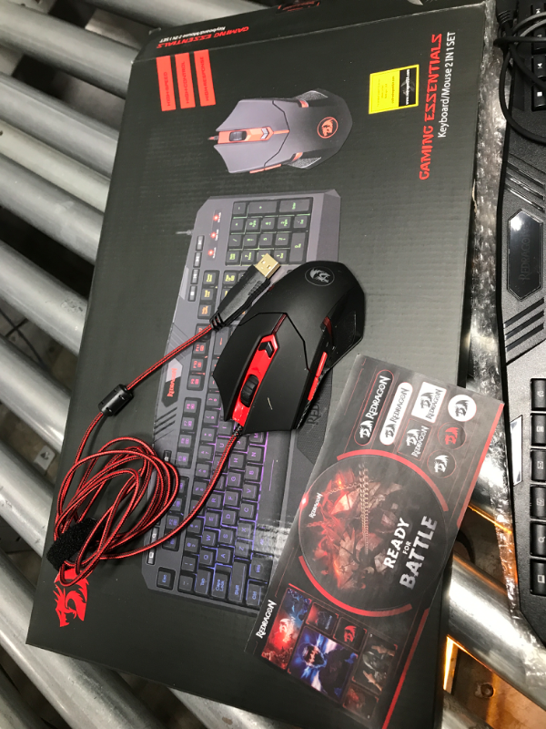 Photo 2 of Redragon S101 Gaming Keyboard, M601 Mouse, RGB Backlit Gaming Keyboard, Programmable Backlit Gaming Mouse, Value Combo Set [New Version]
