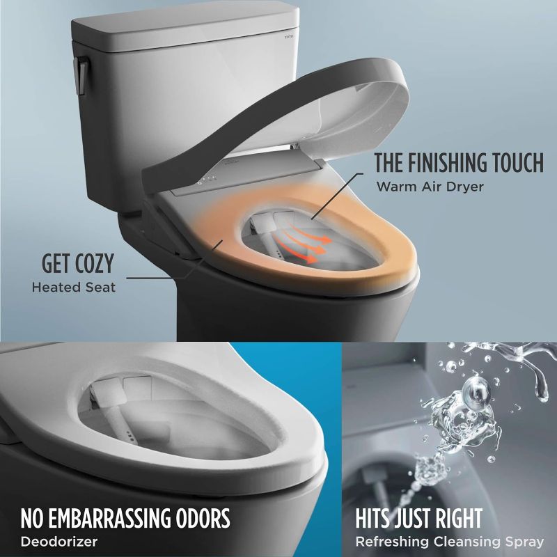 Photo 4 of (READ FULL POST) TOTO SW3036R#01 WASHLET K300 Electronic Bidet Toilet Seat, 