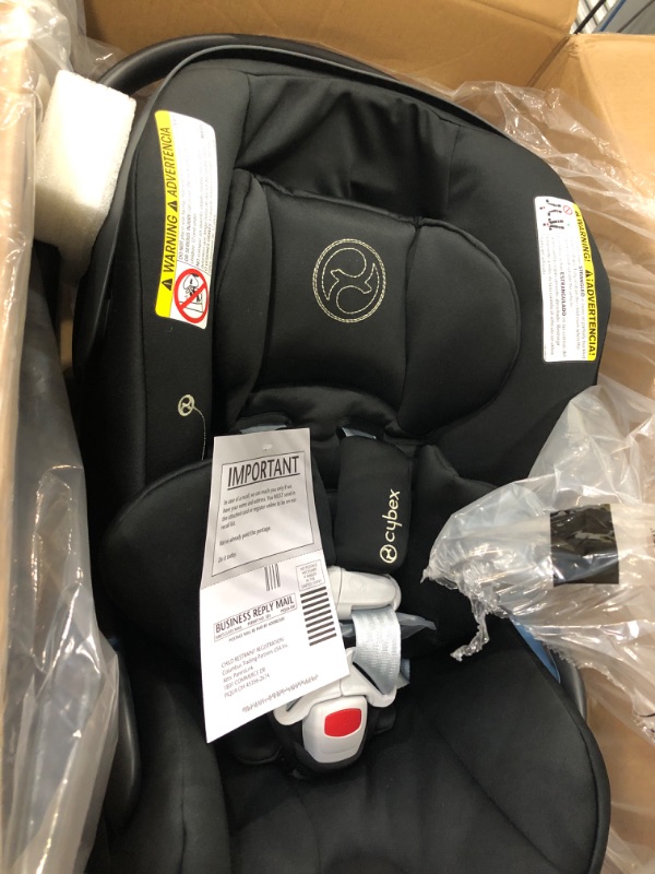 Photo 2 of Cybex Cloud G Comfort Extend Infant Car Seat with Anti-Rebound Base, Linear Side Impact Protection, Latch Install, Ergonomic Full Recline, Extended Leg Rest, Moon Black