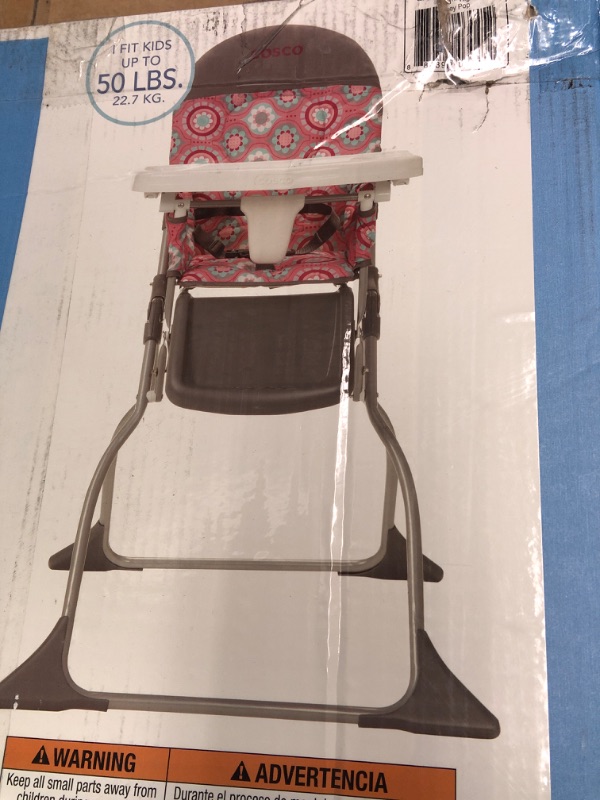 Photo 1 of COSCO Simple Fold High Chair in POSEY POP PRINT