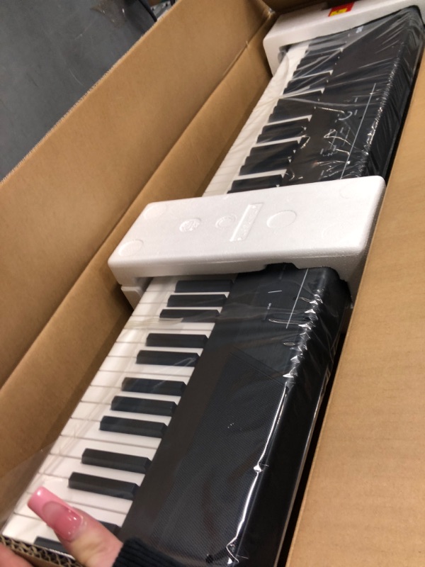 Photo 2 of Alesis Recital – 88 Key Digital Piano Keyboard with Semi Weighted Keys, 2x20W Speakers, 5 Voices, Split, Layer and Lesson Mode, FX and Piano Lessons Recital Piano Only