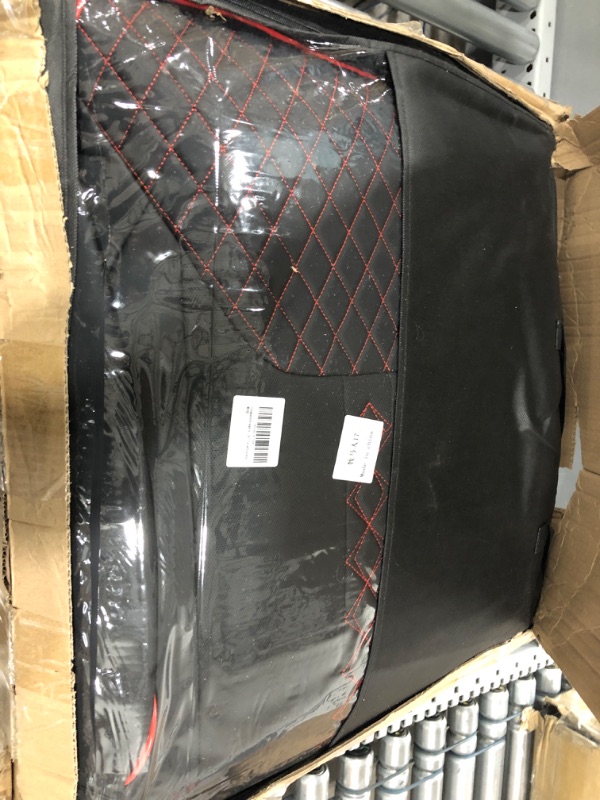 Photo 1 of Huidasource Wrangler JK Seat Covers 4 Door, Front & Rear Full Set Wrangler Leather Seat Cushion Protector Custom Fit for Jeep Wrangler JK 4-Door Sahara Sport Rubicon 2007-2017(Full Set/Black&Red) Full Set/Black & Red 07-17 Wrangler JK 4-Door