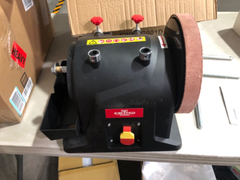 Photo 2 of ***USED - POWERS ON - UNABLE TO TSET FURTHER***
Excited Work 8 inch Two-Direction Water Cooled Wet/Dry Sharpening System 120RPM for Household Knives and Woodworking Tools
