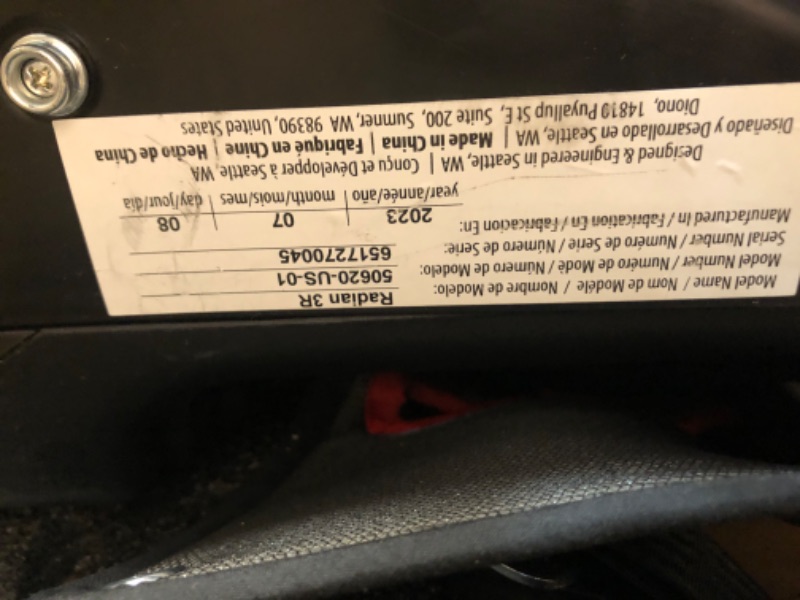 Photo 3 of Diono Radian 3R, 3-in-1 Convertible Car Seat, Rear Facing & Forward Facing, 10 Years 1 Car Seat, Slim Fit 3 Across, Jet Black Radian 3R Fits 3 Across Black Jet