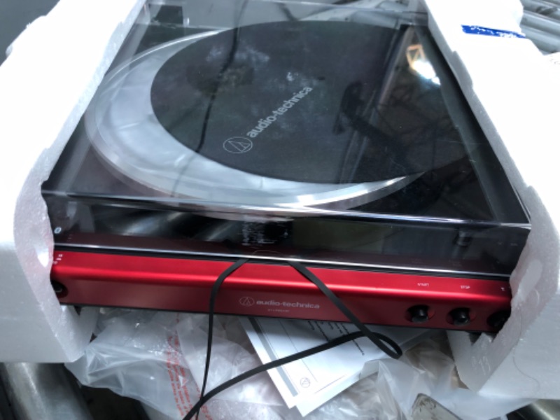 Photo 1 of DAMAGE/ SEE NOTES*****
Audio-Technica AT-LP60XBT-RD Fully Automatic Belt-Drive Stereo Turntable, Red/Black