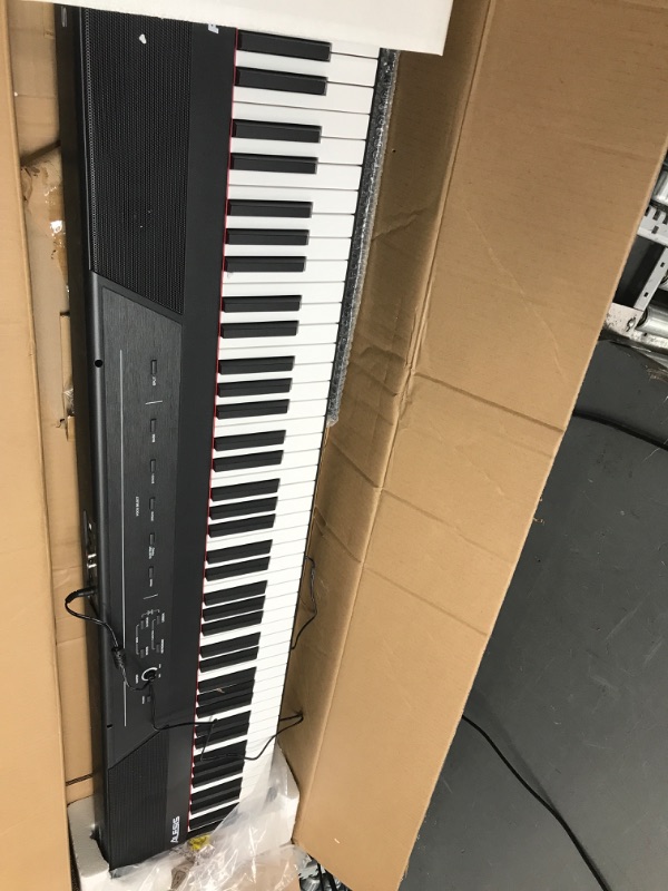 Photo 2 of Alesis Recital – 88 Key Digital Piano Keyboard with Semi Weighted Keys, 2x20W Speakers, 5 Voices, Split, Layer and Lesson Mode, FX and Piano Lessons Recital Piano Only