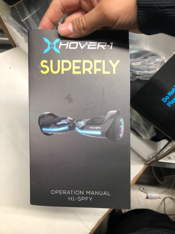 Photo 3 of ***SEE NOTE*** Hover-1 Superfly Electric Hoverboard, 7MPH Top Speed, 6 Mile Range, Long Lasting Li-Ion Battery, 5HR Full Charge, Built-In Bluetooth Speaker, Rider Modes: Beginner to Expert, Black