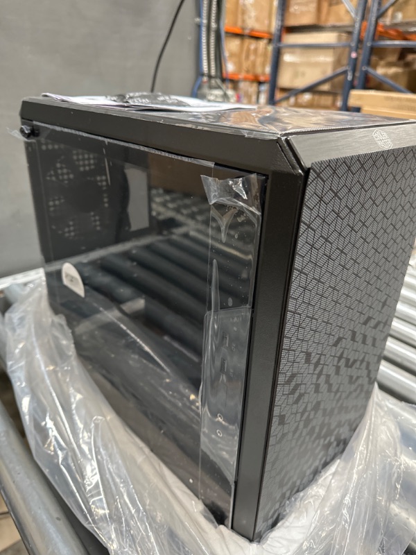 Photo 3 of Cooler Master MasterBox Q300L Micro-ATX Tower with Magnetic Design Dust Filter, Transparent Acrylic Side Panel, Adjustable I/O & Fully Ventilated Airflow, Black 