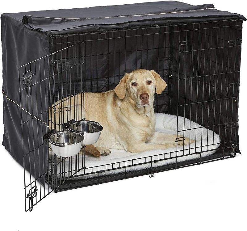 Photo 1 of idWest Homes for Pets iCrate Dog Crate Starter Kit 42-Inch Ideal for Large Dog Breeds (weighing 71 - 90 Pounds) Includes Crate With Cover