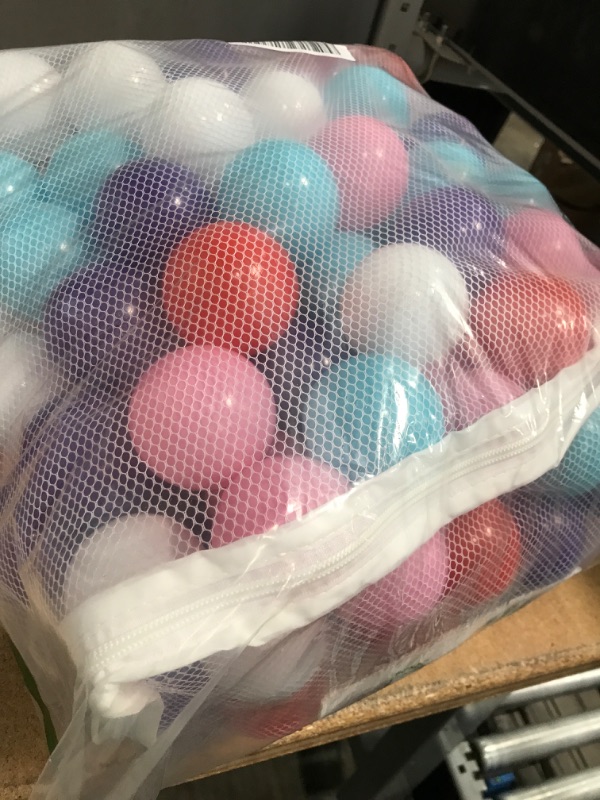 Photo 1 of Click N' Play Pastel Colors Ball Pit Balls for Kids, 200 Pack - Plastic Refill Balls, Phthalate & BPA Free, Reusable Storage Bag with Zipper, Gift for Toddlers and Kids, Plastic Balls for Ball Pit