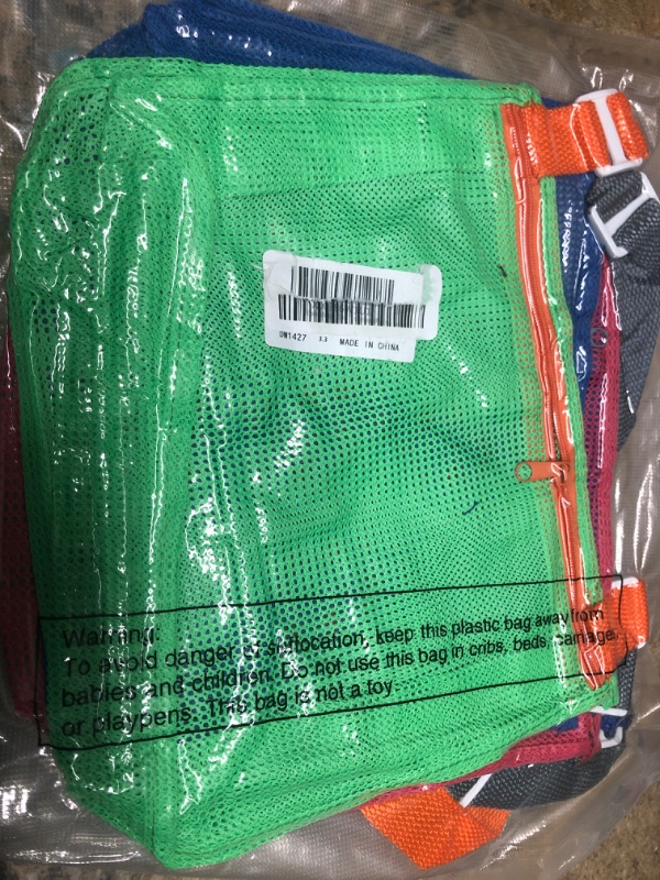 Photo 1 of MESH BAGS WITH STRAP BEACH 4PK 