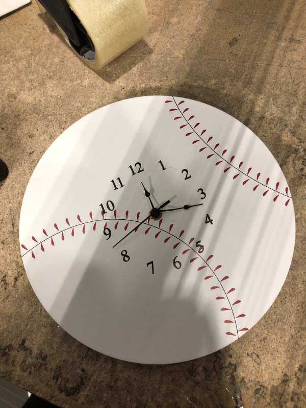 Photo 1 of Baseball clock 