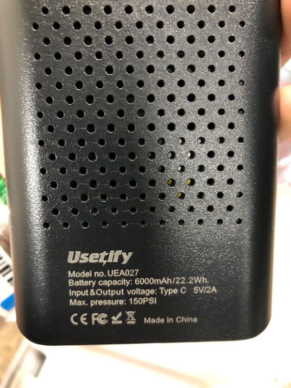Photo 3 of ***USED - UNABLE TO TEST***
Usetify Tire Inflator Portable Air Compressor Air Pump for Car Tires [Fast Inflate 150PSI]=