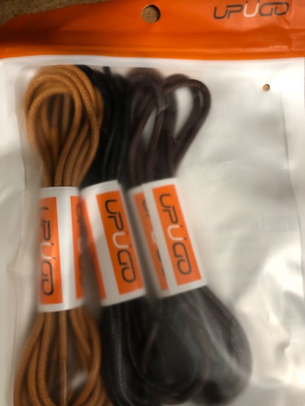 Photo 2 of 3 Pair Waxed Round Shoe Laces, 3/32" Thin Formal Business Oxford Shoelaces for Men or Women's Dress Shoes
