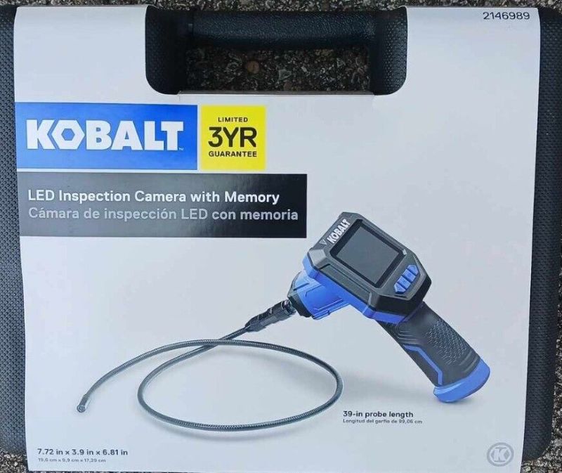 Photo 1 of NEW Kobalt LED Inspection Camera with Memory 39in Brand New 2146989 SEE
