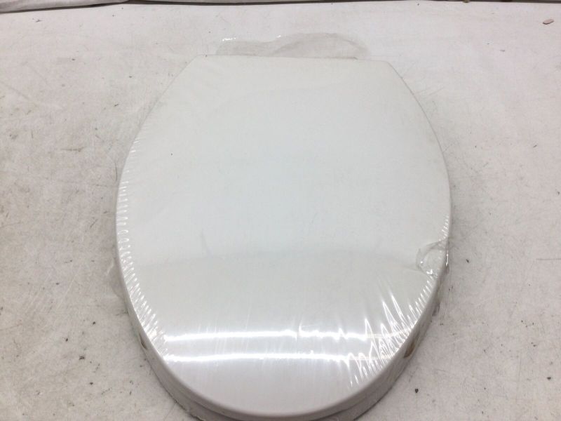 Photo 1 of AquaSource White Elongated Slow-Close Toilet Seat
