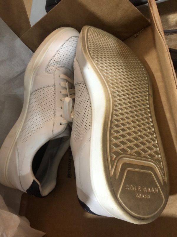Photo 1 of **SEE NOTES**
Cole Haan Men's Grand Crosscourt Modern Perforated Sneaker 10 Optic White/Peacoat