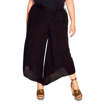 Photo 1 of City Chic Trendy Plus Size Holiday Sun Pant - Black
