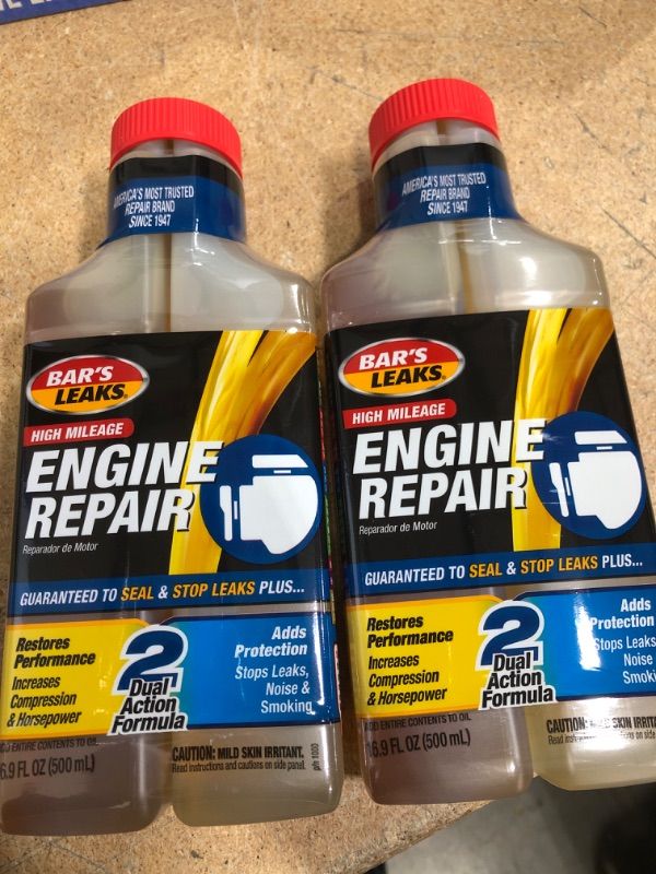 Photo 2 of Bar's Leaks High Mileage Engine Repair, 16.9 oz 2 Pack